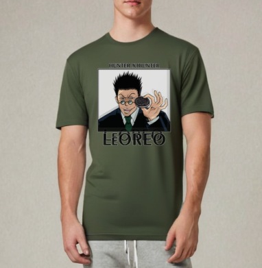 Леорио персонаж с печеньем орео из аниме Hunter x Hunter - Магазин футболок VinogradovaLoza - Дизайнерские принты