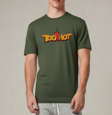 TooHot / СлишкомГорячо, Футболка мужская REGULAR темный хаки