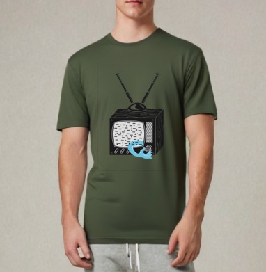 ТV-shirt, Футболка мужская REGULAR темный хаки