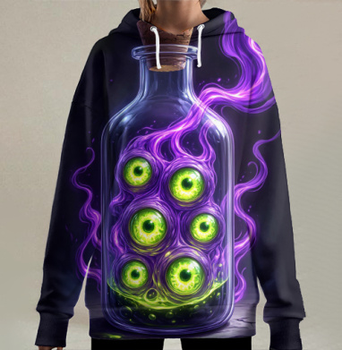 Глазёнки, Hoodie Long Oversize 3D