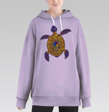 Черепашка, Hoodie Long Oversize Fiolet