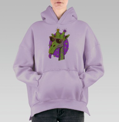 Жирафео, Hoodie Oversize Fiolet, утепленная