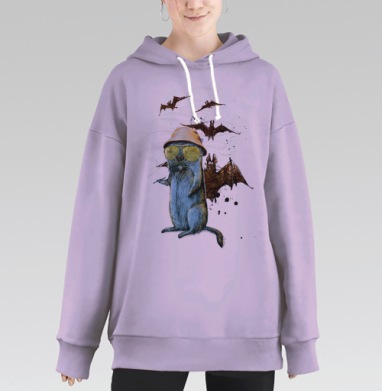 Гонзо сурок, Hoodie Long Oversize Fiolet