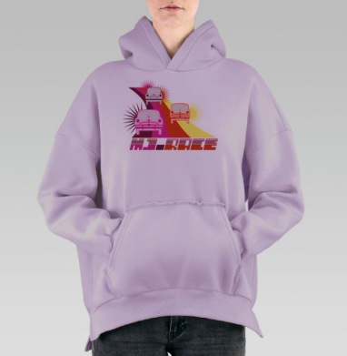 GTA Mj Race, Hoodie Oversize Fiolet, утепленная