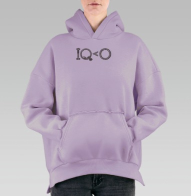 IQ, Hoodie Oversize Fiolet, утепленная