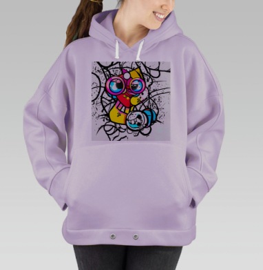 Крейзи Дудл, Hoodie Oversize Fiolet