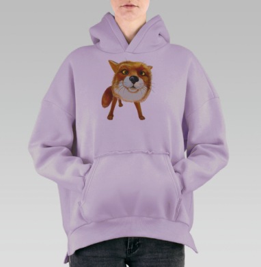 Лисяка удивляка, Hoodie Oversize Fiolet, утепленная
