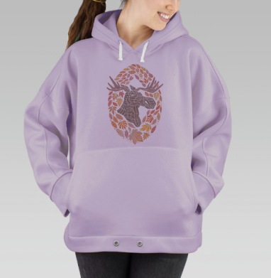 Лось, Hoodie Oversize Fiolet