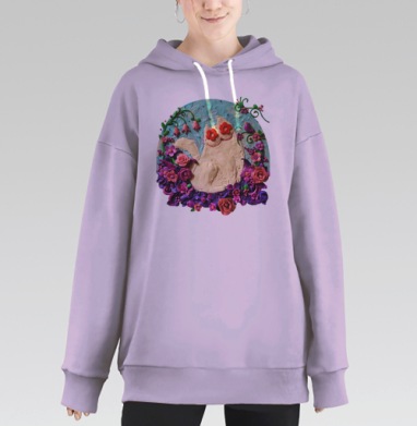 Мартовский Мур, Hoodie Long Oversize Fiolet