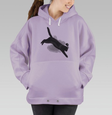 Мистер Кот, Hoodie Oversize Fiolet