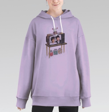 Мыльная опера, Hoodie Long Oversize Fiolet