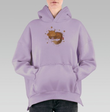 Мурр..., Hoodie Oversize Fiolet, утепленная