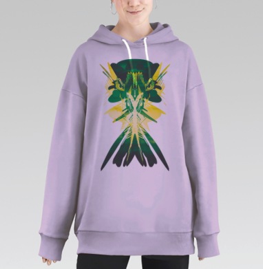 Oct, Hoodie Long Oversize Fiolet