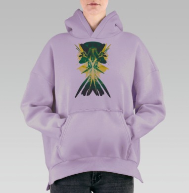 Oct, Hoodie Oversize Fiolet, утепленная