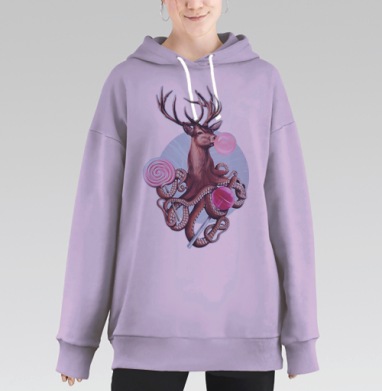 Октолень, Hoodie Long Oversize Fiolet