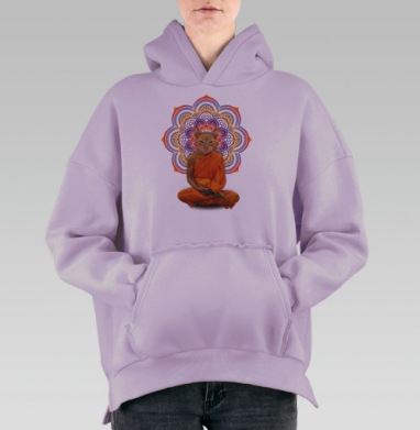 Оммм..., Hoodie Oversize Fiolet, утепленная