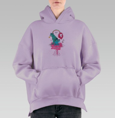 Play, Hoodie Oversize Fiolet, утепленная