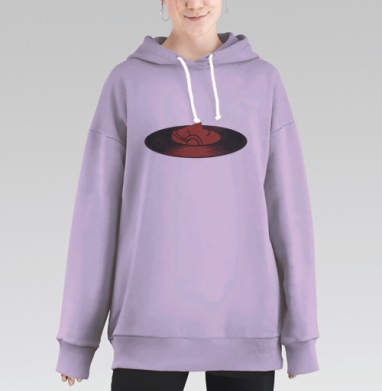 ПОЛНОЕ ПОГРУЖЕНИЕ, Hoodie Long Oversize Fiolet
