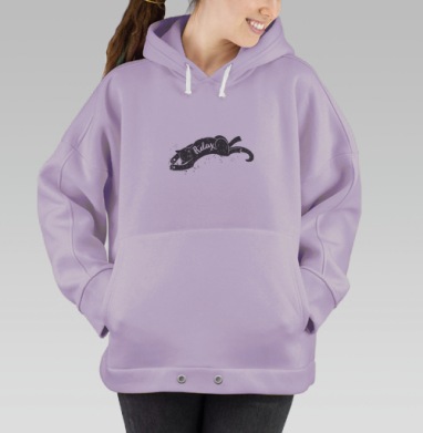 Релакс котик, Hoodie Oversize Fiolet