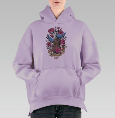 Rideamus, Hoodie Oversize Fiolet, утепленная
