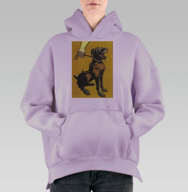 Самоделка, Hoodie Oversize Fiolet, утепленная