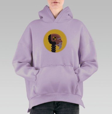 Сила Кунг-Фу, Hoodie Oversize Fiolet, утепленная