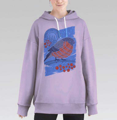 Снегирь, Hoodie Long Oversize Fiolet