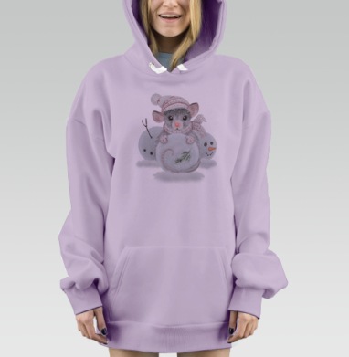 Снегомышонок, Hoodie Mjhigh Dig Mel, Fiolet, утепленная