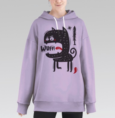 Собакен, Hoodie Long Oversize Fiolet