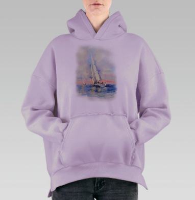 Свежий ветер, Hoodie Oversize Fiolet, утепленная
