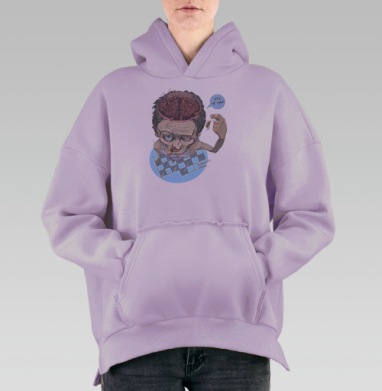 Тараканы, Hoodie Oversize Fiolet, утепленная