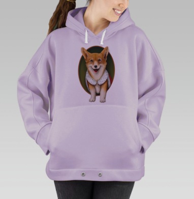 Вельш-корги, Hoodie Oversize Fiolet