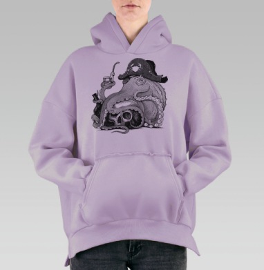 Ветеран, Hoodie Oversize Fiolet, утепленная