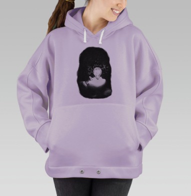Человек с лампочкой: свет и тьма внутри, Hoodie Oversize Fiolet