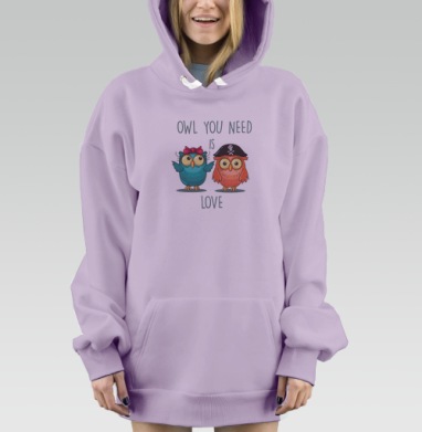 Все что тебе нужно это, Hoodie Mjhigh Dig Mel, Fiolet, утепленная