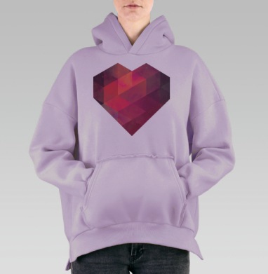 Вспышка, Hoodie Oversize Fiolet, утепленная
