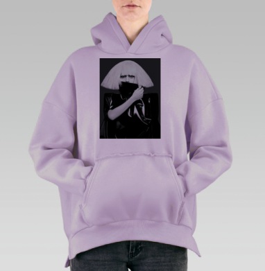 W, Hoodie Oversize Fiolet, утепленная