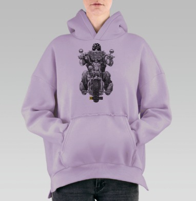 Я - ЛЕГЕНДА, Hoodie Oversize Fiolet, утепленная
