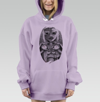 Йоланди, Hoodie Mjhigh Dig Mel, Fiolet, утепленная