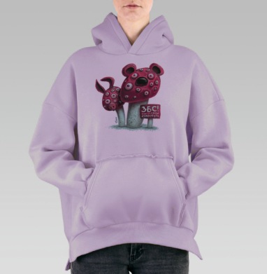 ЗБС!, Hoodie Oversize Fiolet, утепленная