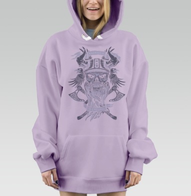 Зов Вальхаллы, Hoodie Mjhigh Dig Mel, Fiolet, утепленная