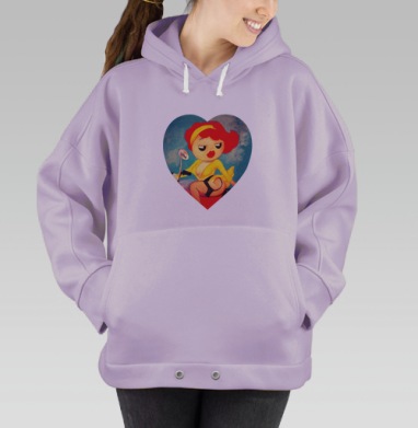 Angie, Hoodie Oversize Fiolet