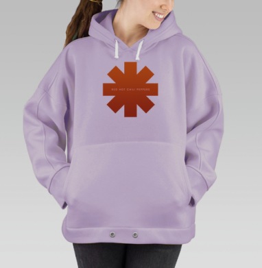 Аsterisk RHCP, Hoodie Oversize Fiolet