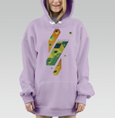 Atlantis, Hoodie Mjhigh Dig Mel, Fiolet, утепленная
