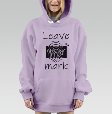 Цифровая личная идентичность монохромный акцент на черном фоне, Hoodie Mjhigh Dig Mel, Fiolet, утепленная