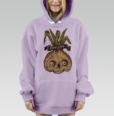Cipollino, Hoodie Mjhigh Dig Mel, Fiolet, утепленная