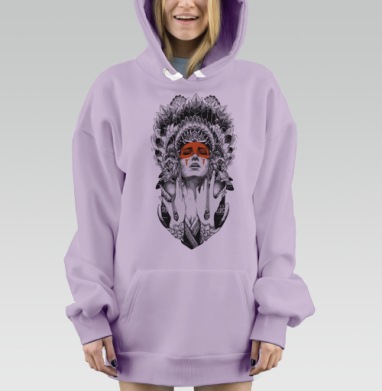 девушка, Hoodie Mjhigh Dig Mel, Fiolet, утепленная