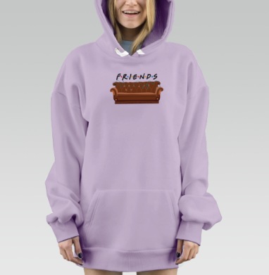 Диван Друзей Комфорт Тёплая Атмосфера, Hoodie Mjhigh Dig Mel, Fiolet, утепленная