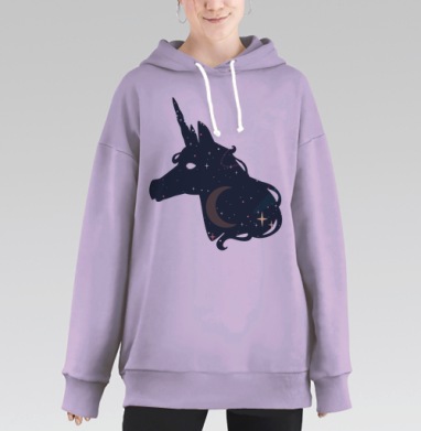 Единочь, Hoodie Long Oversize Fiolet