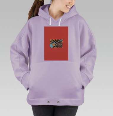 Гитара рок музыкант праздник музыкальный мир рок день, Hoodie Oversize Fiolet